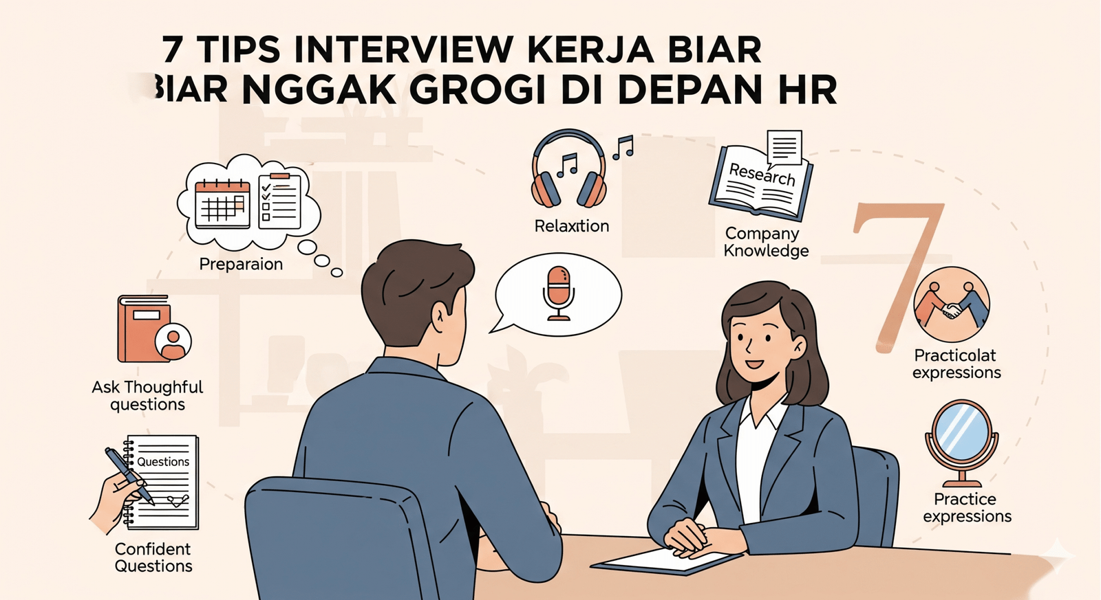 7 Tips Interview Kerja Biar Nggak Grogi di Depan HR