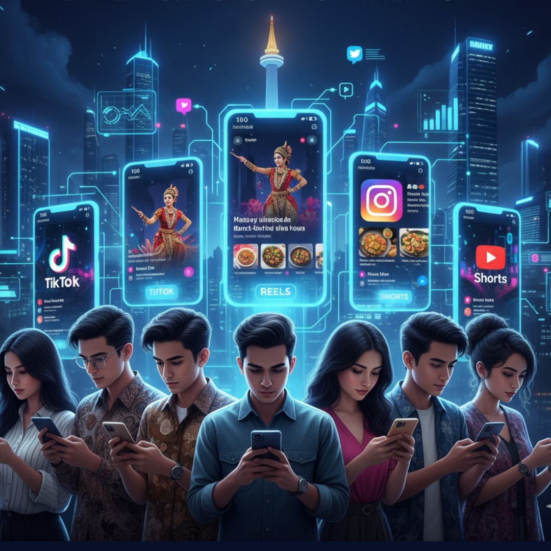 Ledakan Konten Pendek: Bagaimana TikTok, Reels, dan Shorts Membentuk Budaya Pop Indonesia?